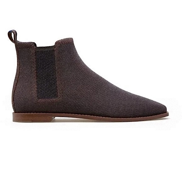 Rothy's Merino Ankle Boot Wool Blend Cocoa Brown Size 9 - Picture 1 of 12